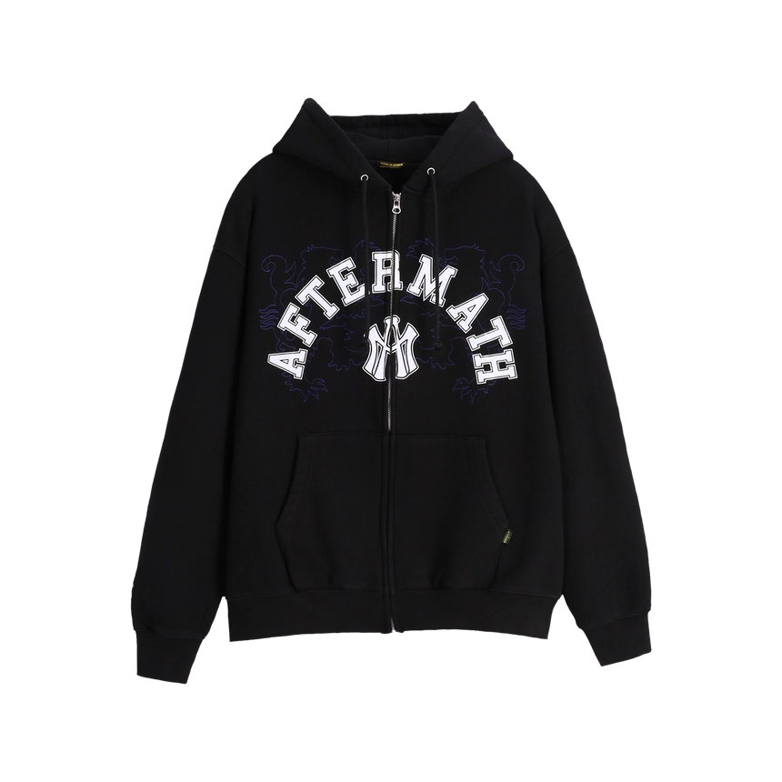 ATM LOGO ZIP HOODIE 블랙 전면.png