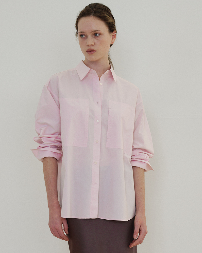 Wide Pocket Shirt_Pink