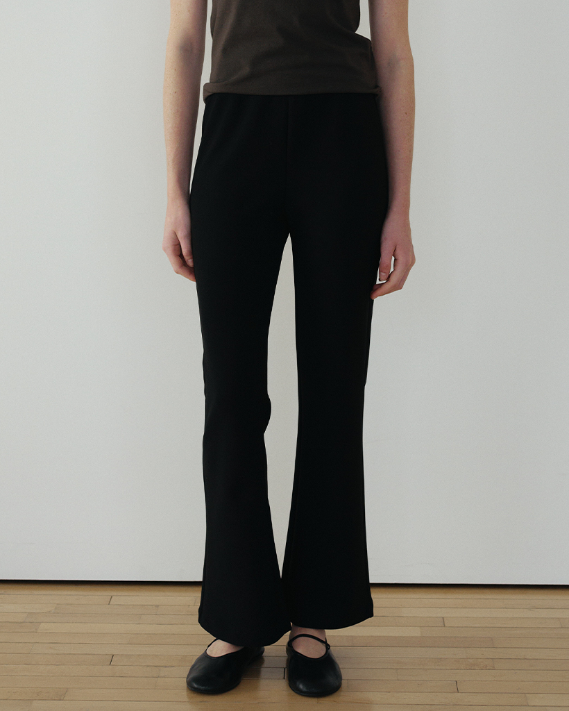 Soft Bootcut Pants_Black