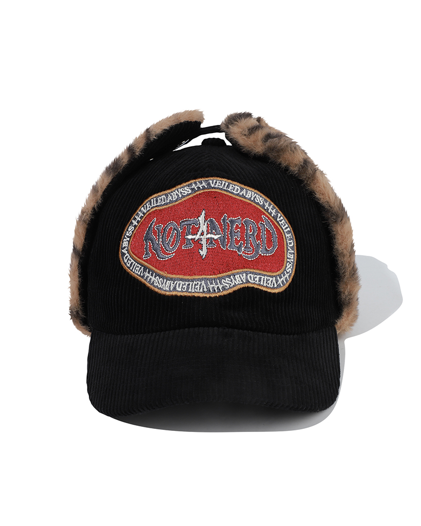 Abyss Crest Ear Flap Cap - Black