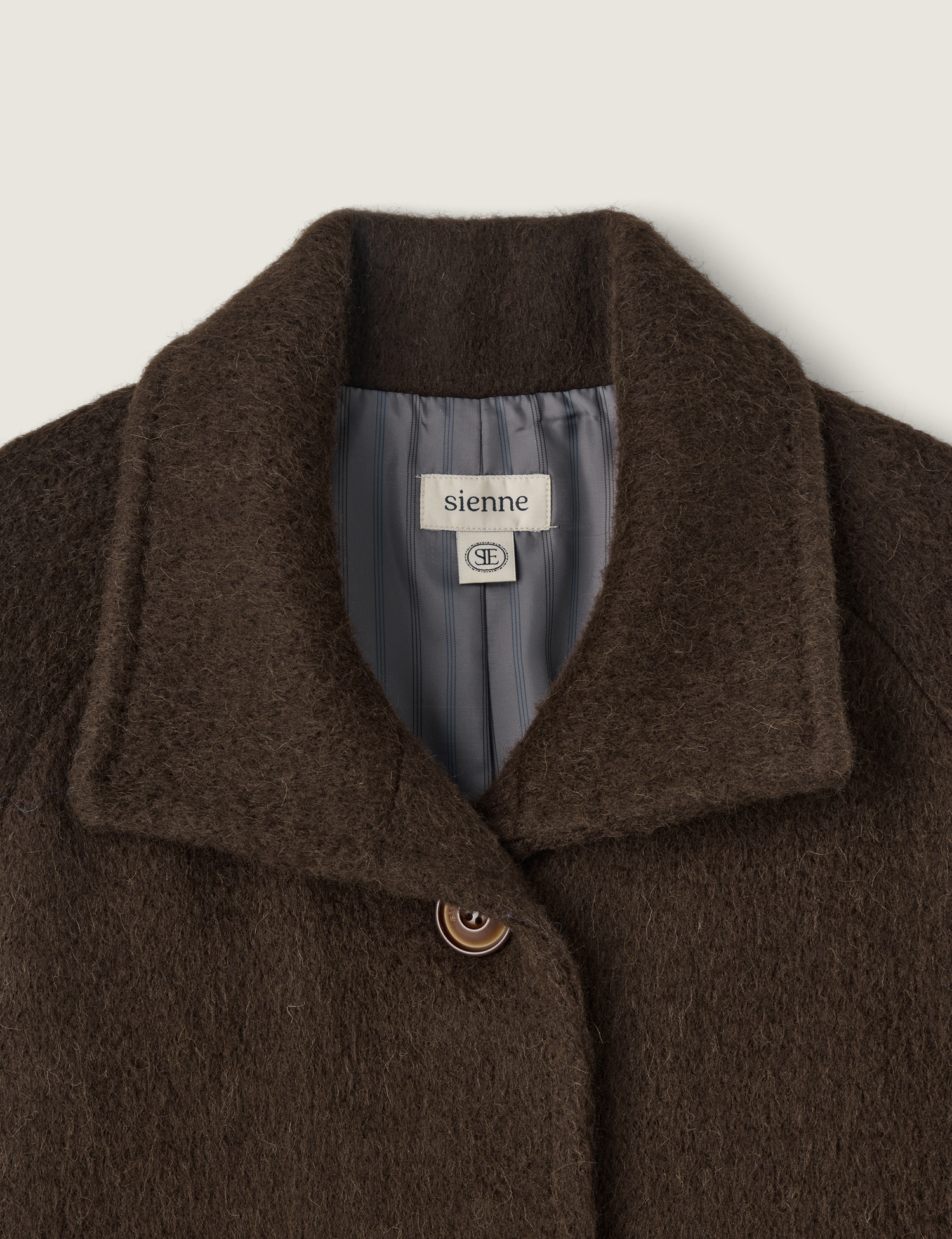 Sienne アルパカステッチコート semoh - 【25AW】アルパカ ステンカラー コート / ALPAKA COAT