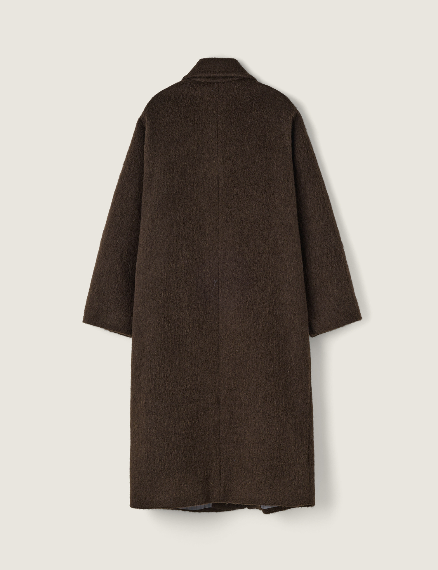 Sienne アルパカステッチコート MEGU x Sienne] Alpaca Stitch Coat (Brown) | ファッション通販