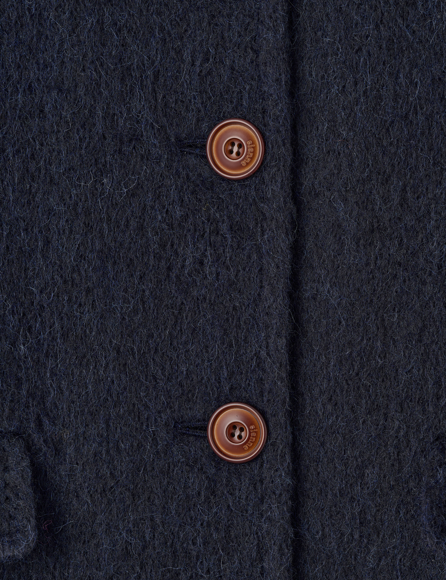 Alpaca Stitch Coat (Navy) | ファッション通販サイト NUGU