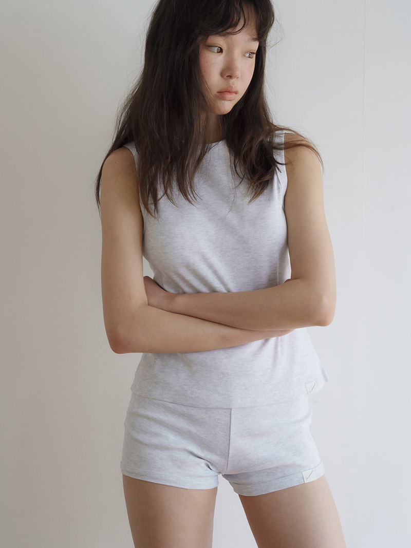 Alsu Cotton Sleeveless Melange