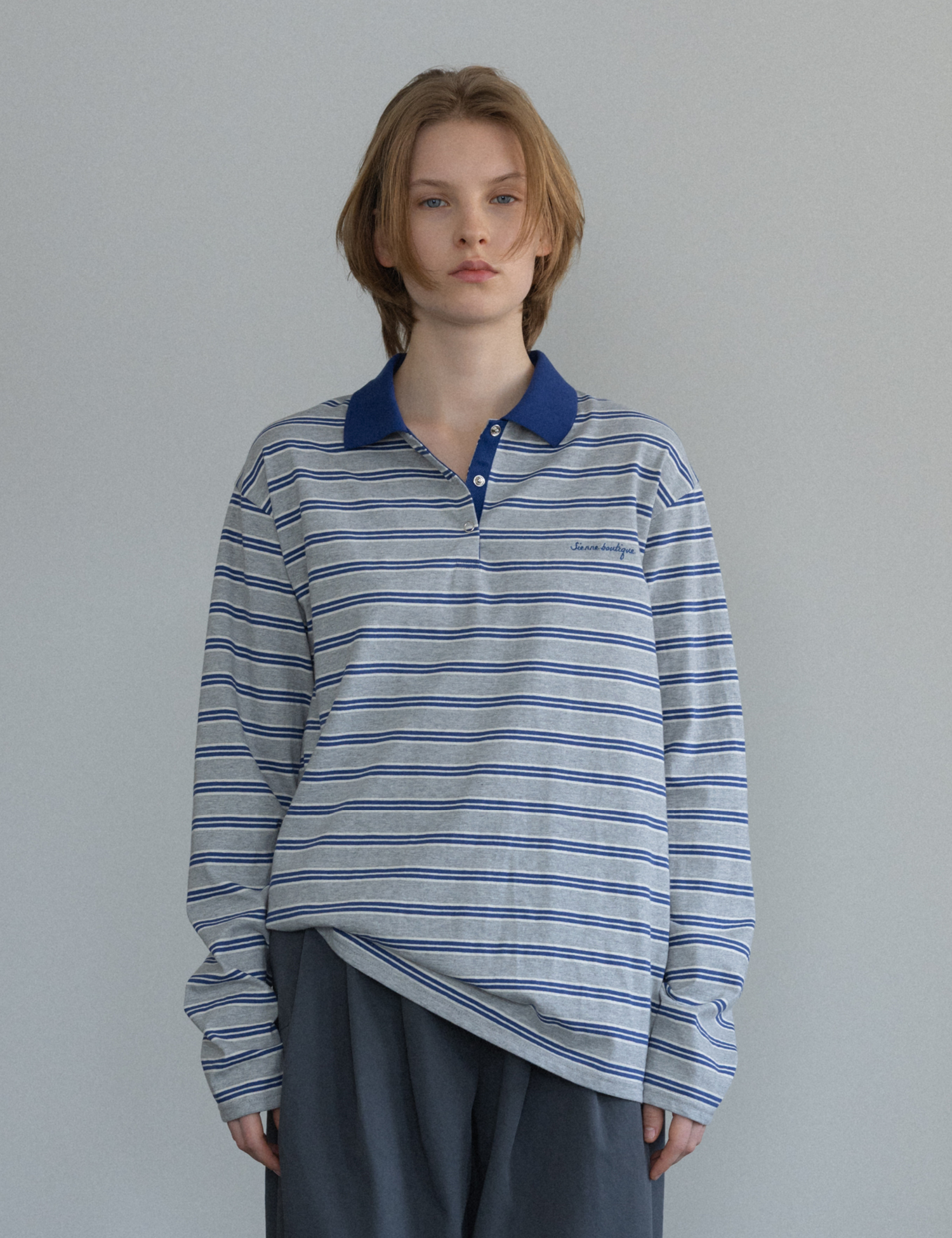 Andy Pique T-shirt (Melange Gray)