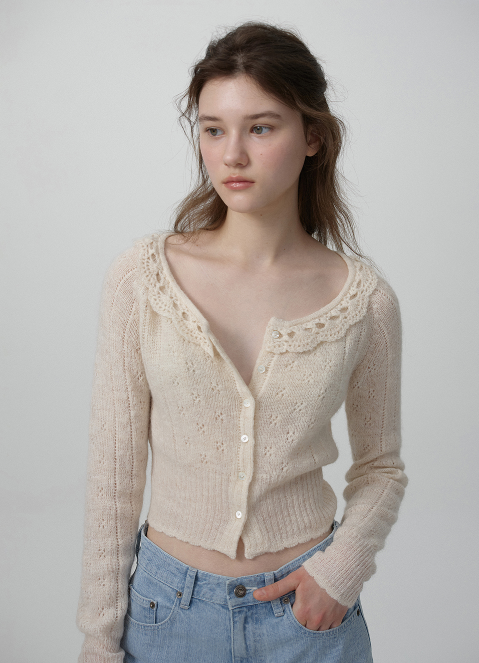 Aveline Frill Knit Cardigan