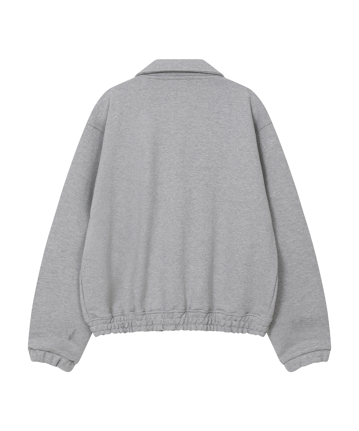 Influencer pick] エンジェル カラー ハーフジップ ジャケット [グレー