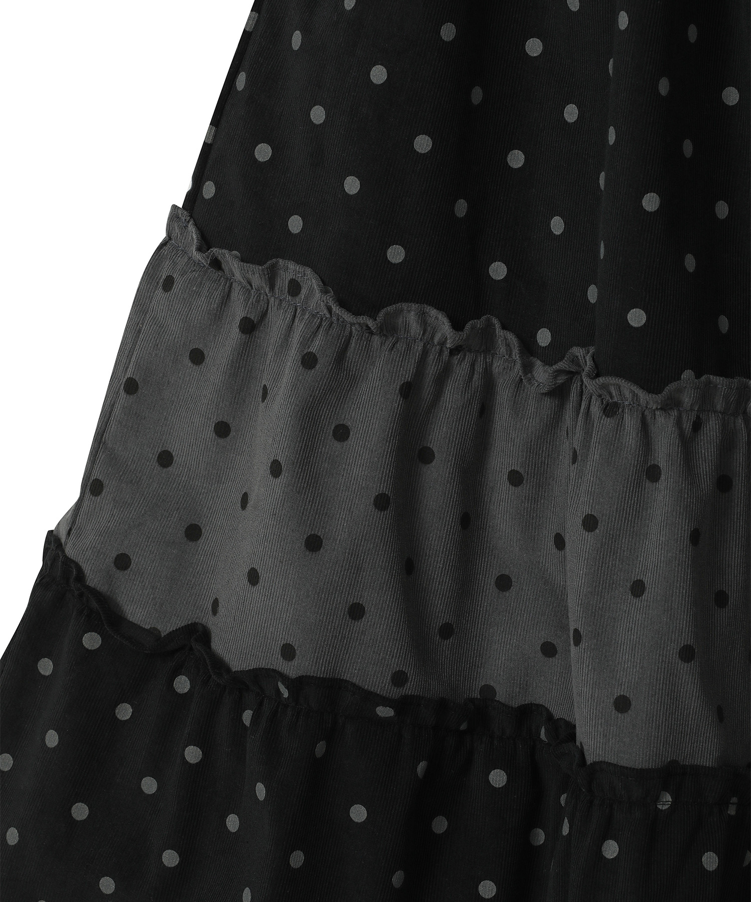 ヴィンテージ フリル スカート [ドットブラック] | ファッション通販