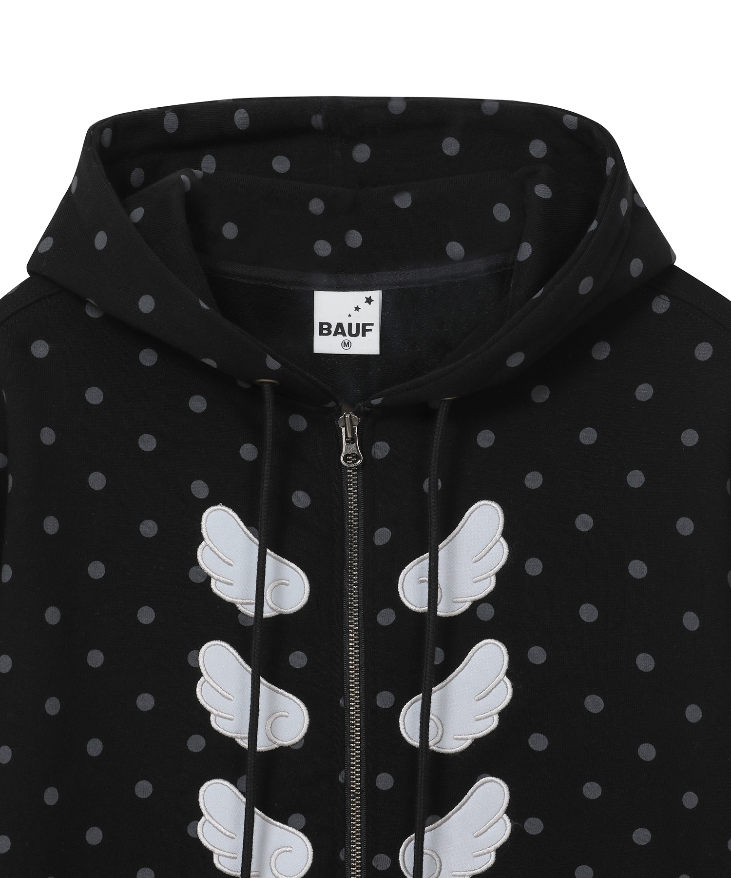 エンジェル フード ハーフジップ [ドットブラック