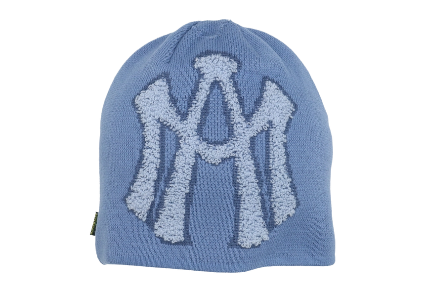 BIG LOGO BEANIE 블루 전면.png