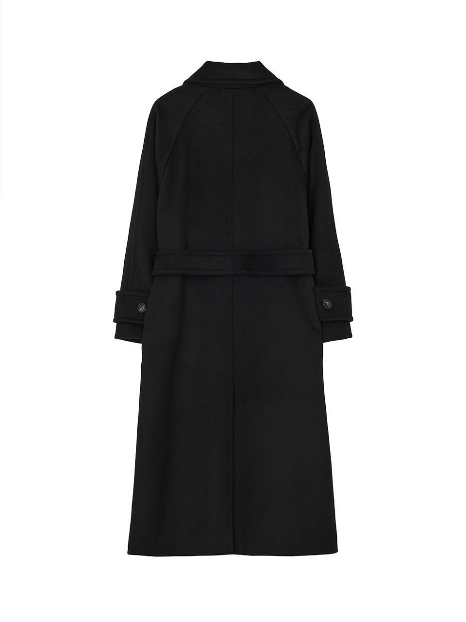 Wool Balmacaan Coat Black | ファッション通販サイト NUGU