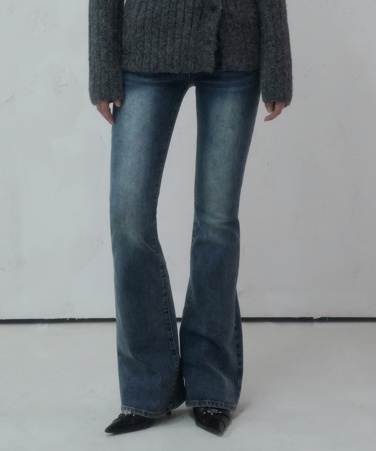 【購入特典】Noel Bootscut Denim Pants BLUE