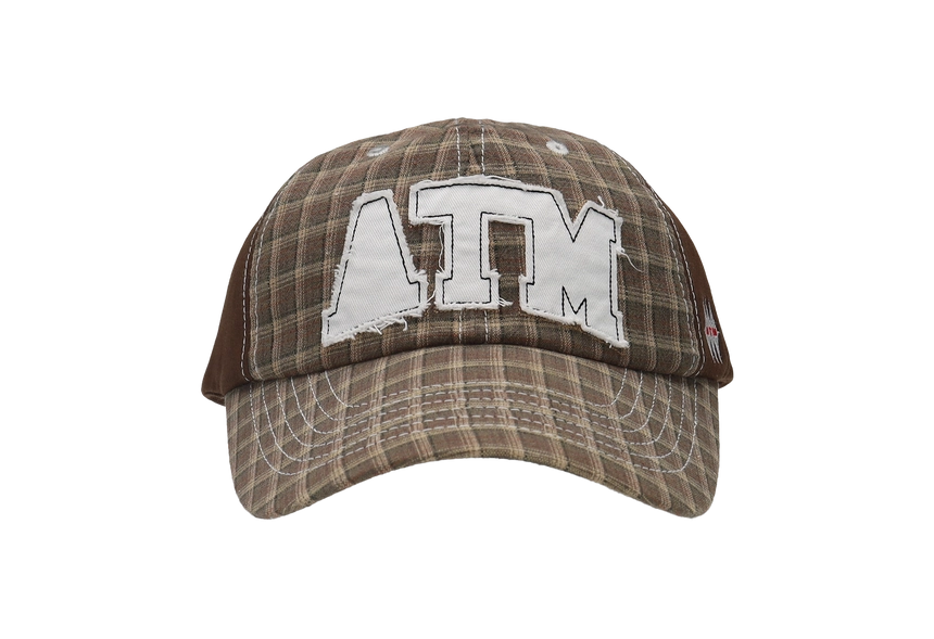 BOLD LOGO BALL CAP 브라운 전면.png