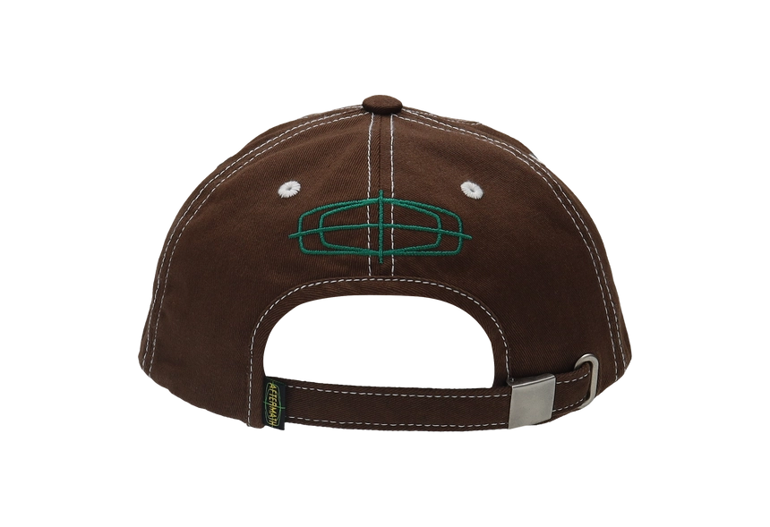BOLD LOGO BALL CAP 브라운 후면.png