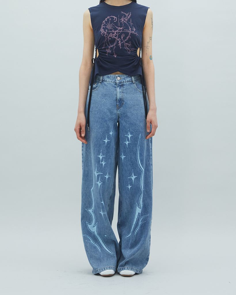 デニム・ジーパン NF YOUTH DENIM OVERALLS DARK BLUEF23QD844 Denim Overalls - Kids - Dark Blue Denim