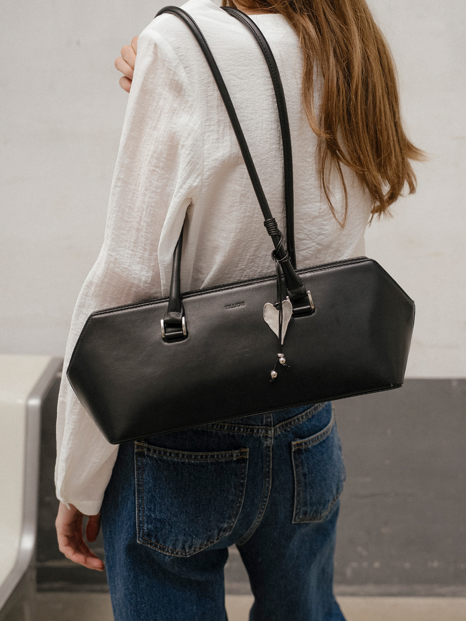 Slim baguette bag [TISP06AH02]_Black
