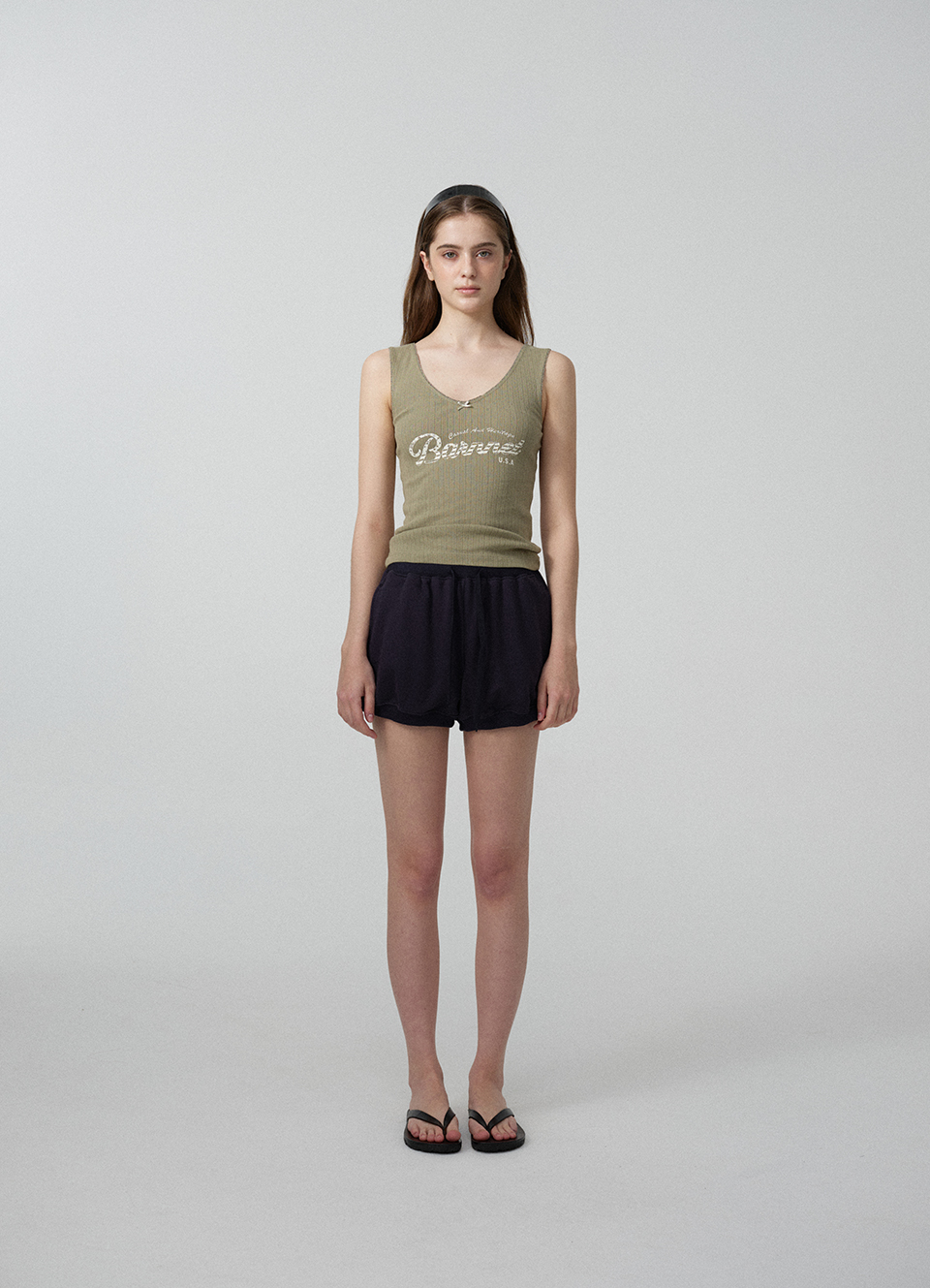Belen Sweat Drawstring Shorts_Navy