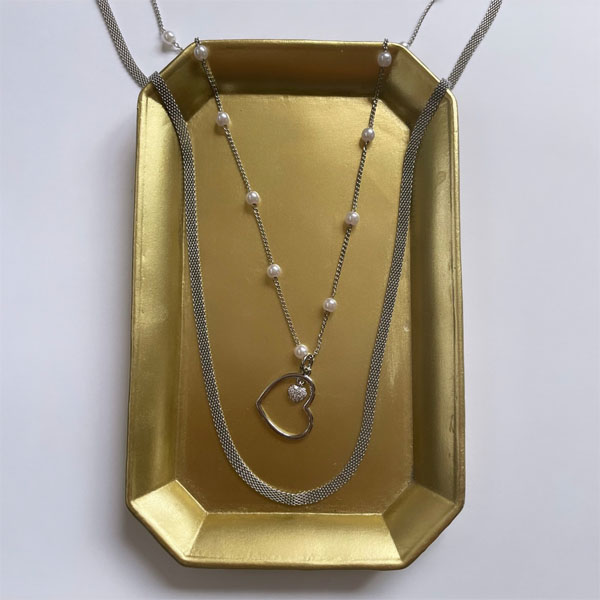 2連ハートネックレス