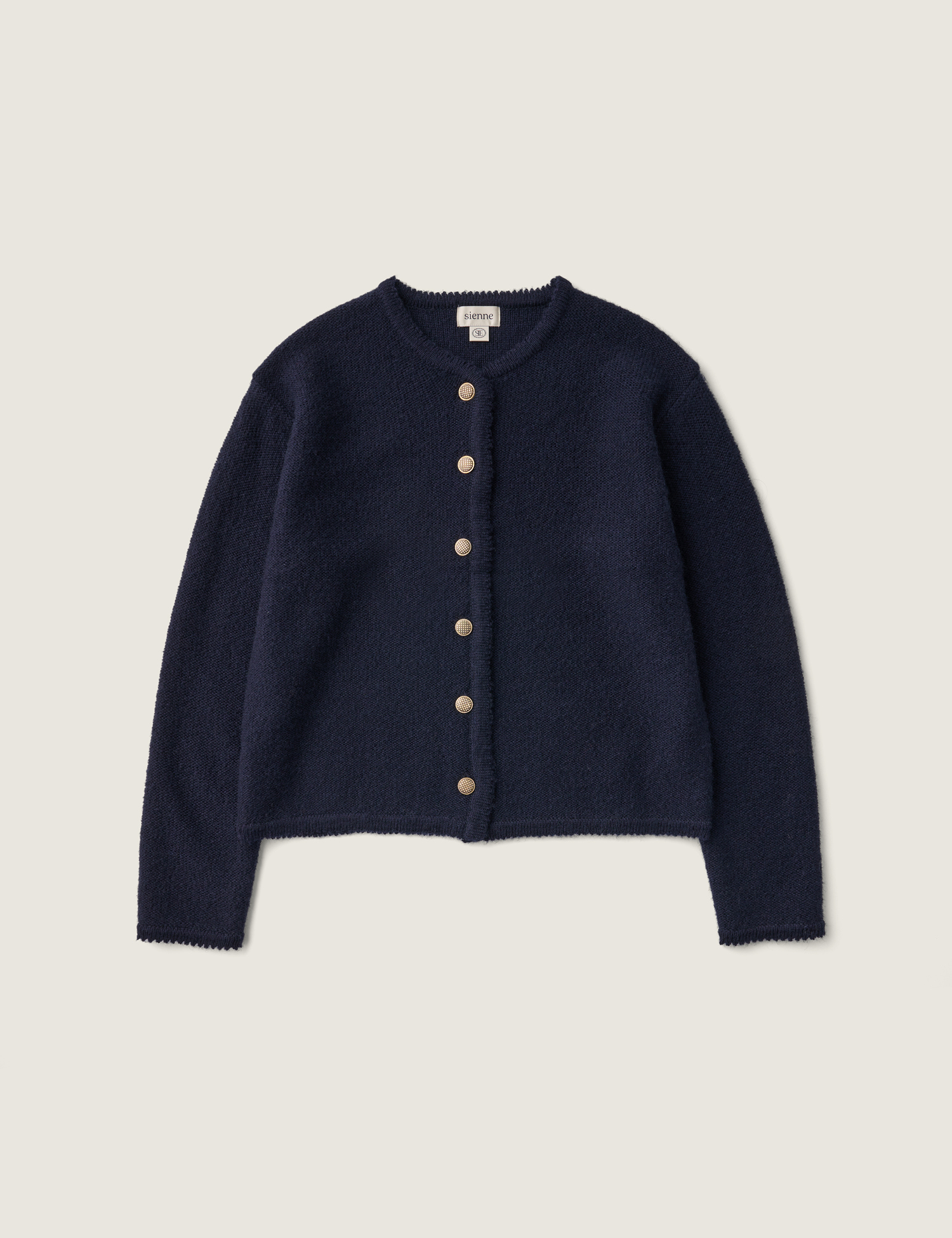 Blanche Wool Cardigan (Navy)