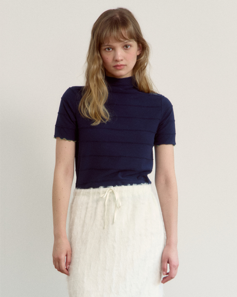 Bless Stripe Top (Navy) | ファッション通販サイト NUGU