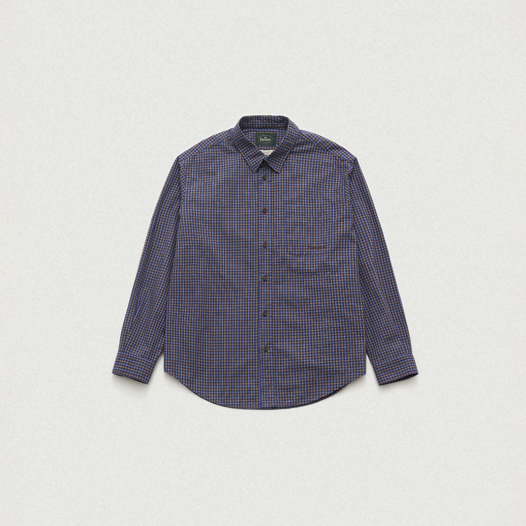 City Plaid Shirt by Shuttle Notes - Blue