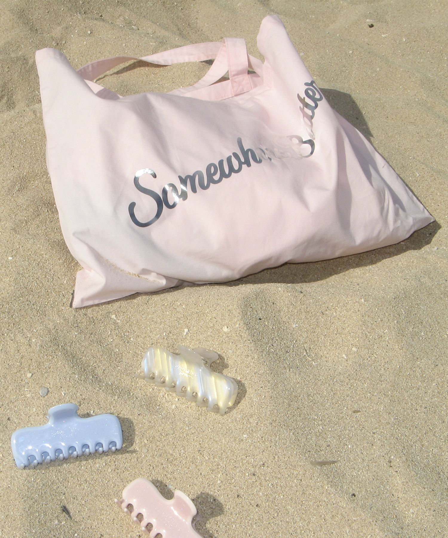 Bold Logo Cotton Bag - Light Pink