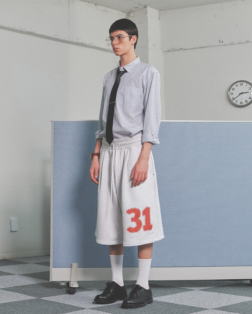 Influencer pick] Boxer Oversized Sweat Shorts(CLOUD GRAY