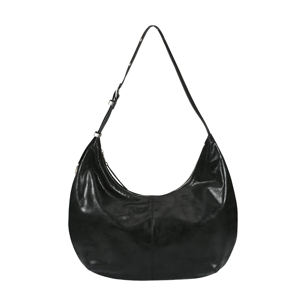 C BELT LOOP HOBO BAG_BLACK