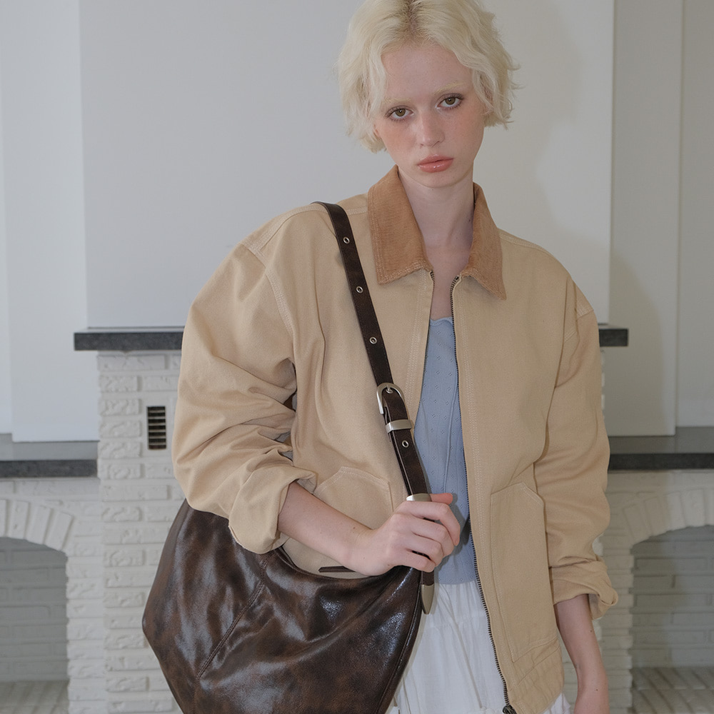 C WASHED WORK JACKET_BEIGE