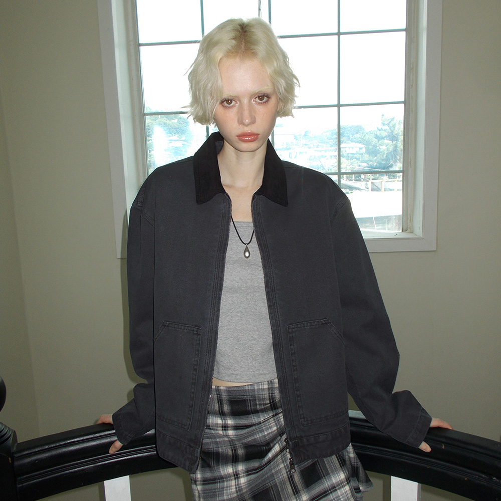 C WASHED WORK JACKET_NAVY