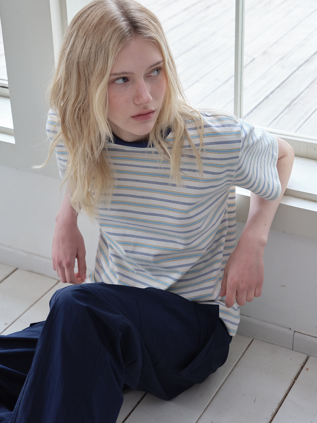 Vintage stripe ringer t-shirt [FRSP08TS01]_Cream