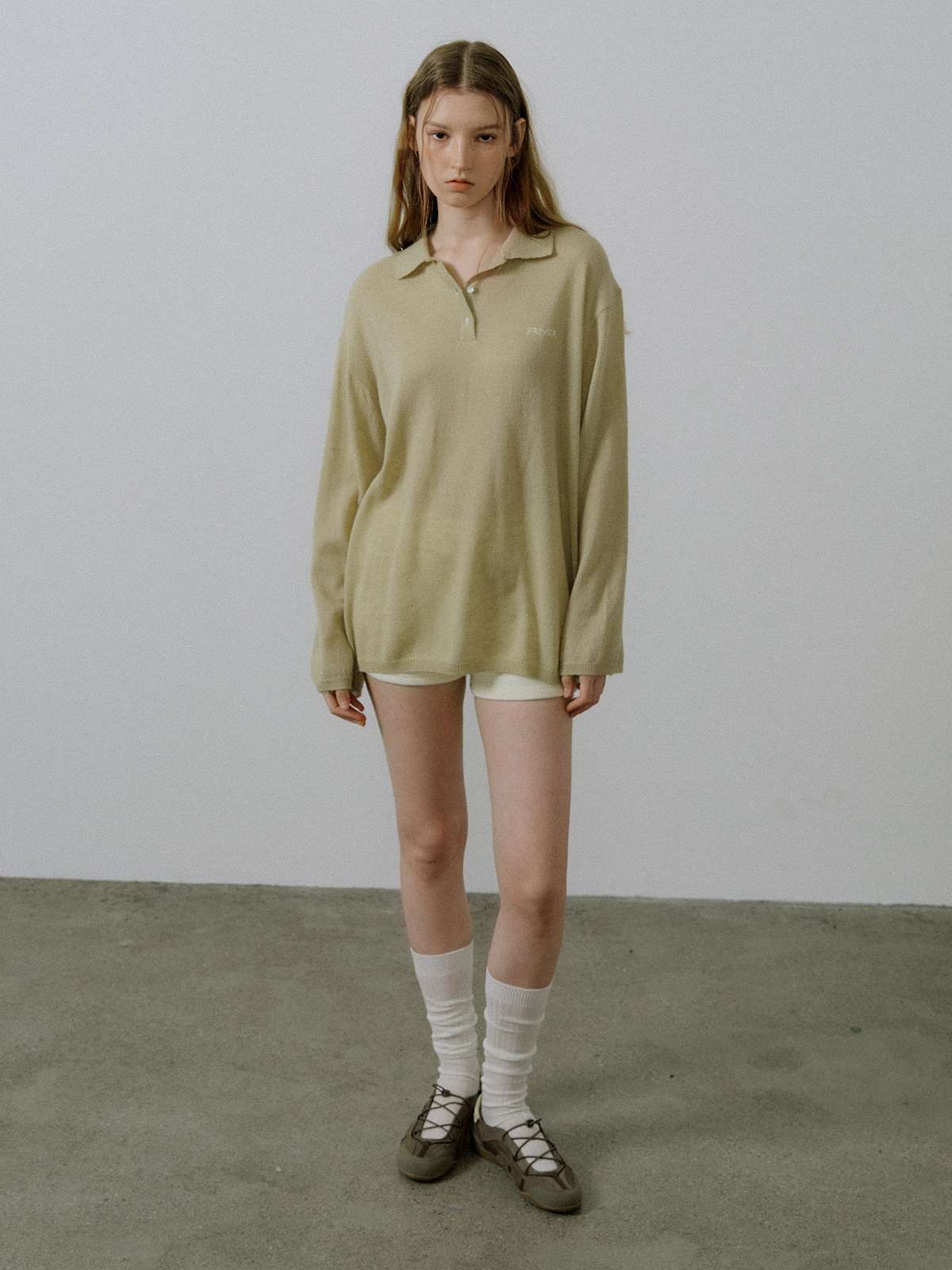 Loose fit collar wool knit [FRSP05NT01]_Olive