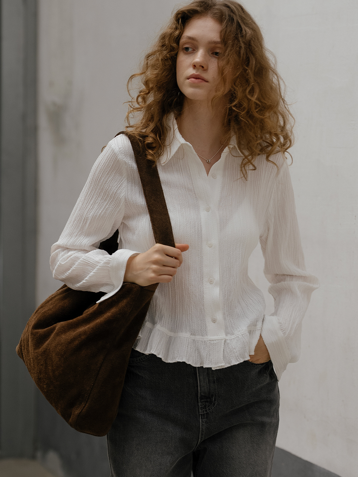 Frill lace blouse FRFA01BL08_Ivory