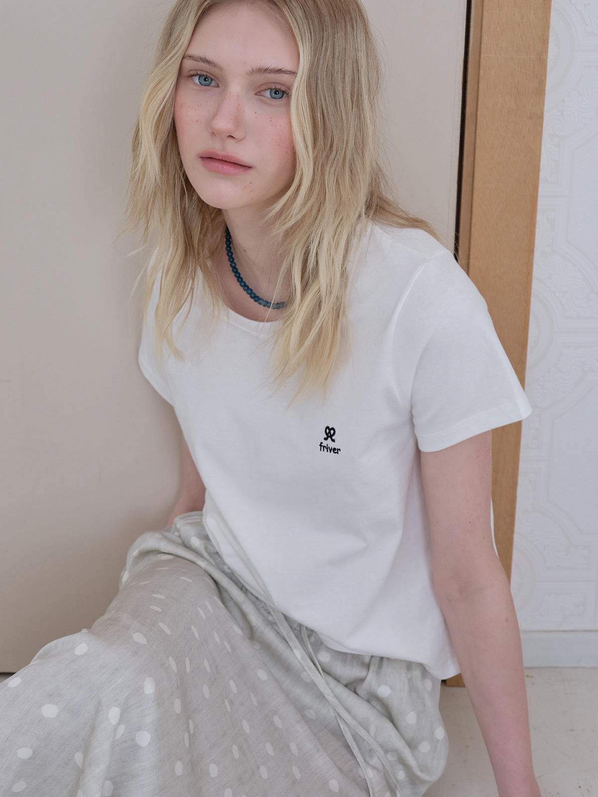 Mini pretzel logo t-shirt [FRSP08TS13]_Ivory