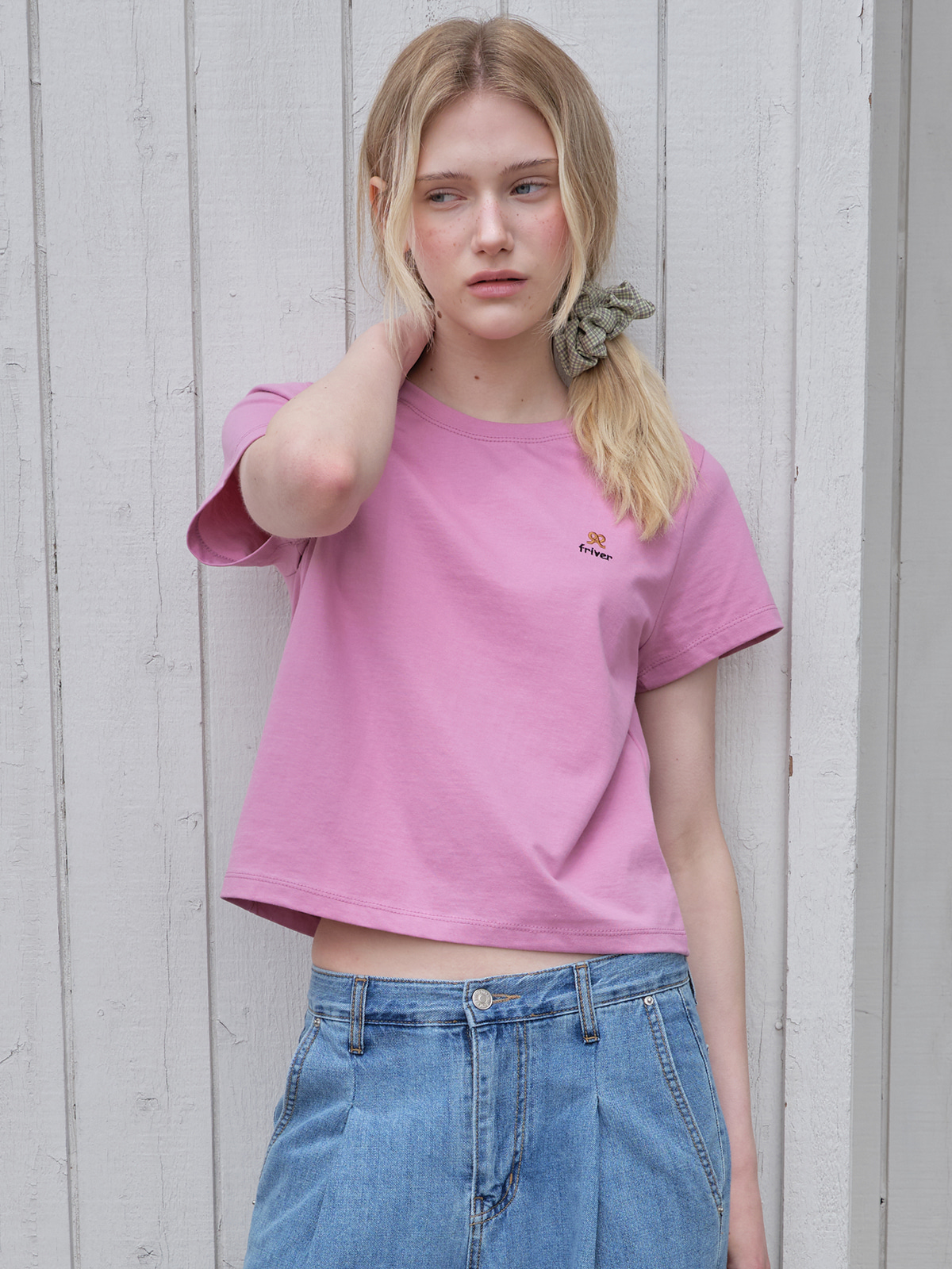 Mini pretzel logo t-shirt [FRSP08TS15]_Pink