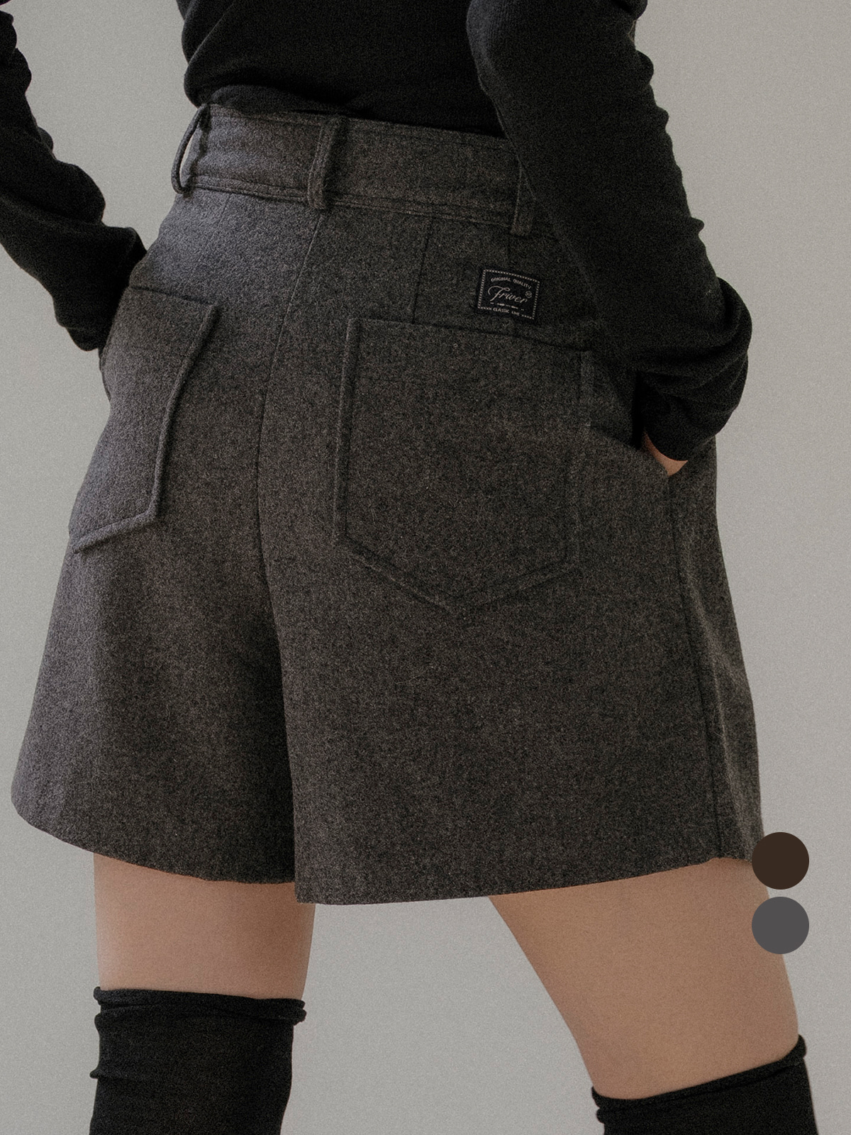 【購入特典】Wool pintuck short pants [FRFA03PT03]_2color