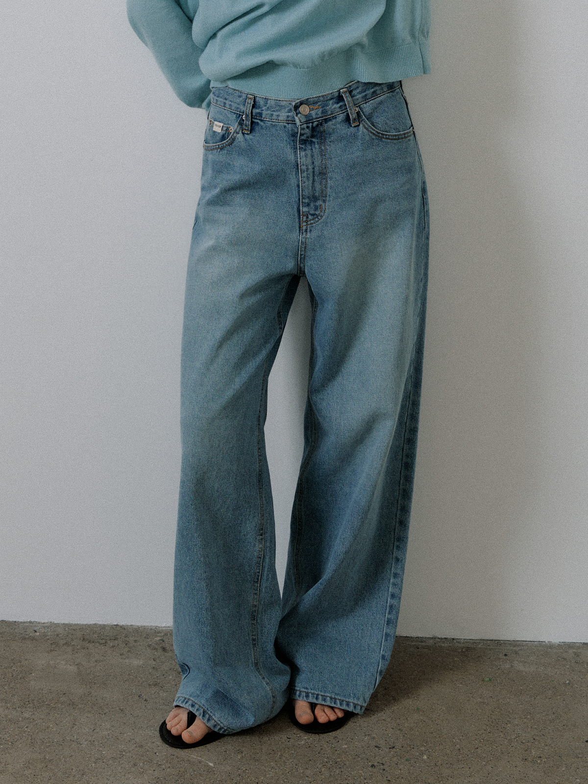 Loose fit denim pants FRSP02DP06_Blue