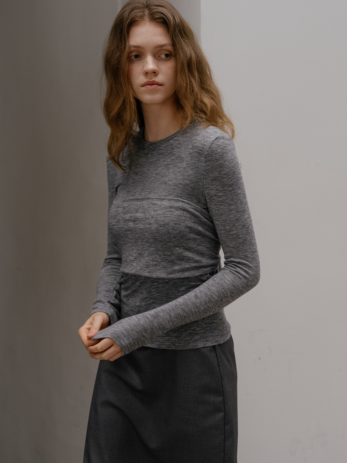 Bustier 2way t-shirt FRFA01LT06_Gray