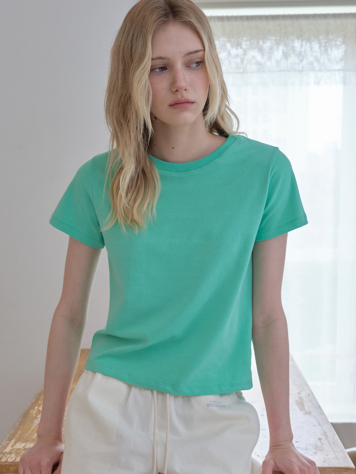Label basic half t-shirt [FRSP08TS23]_Mint