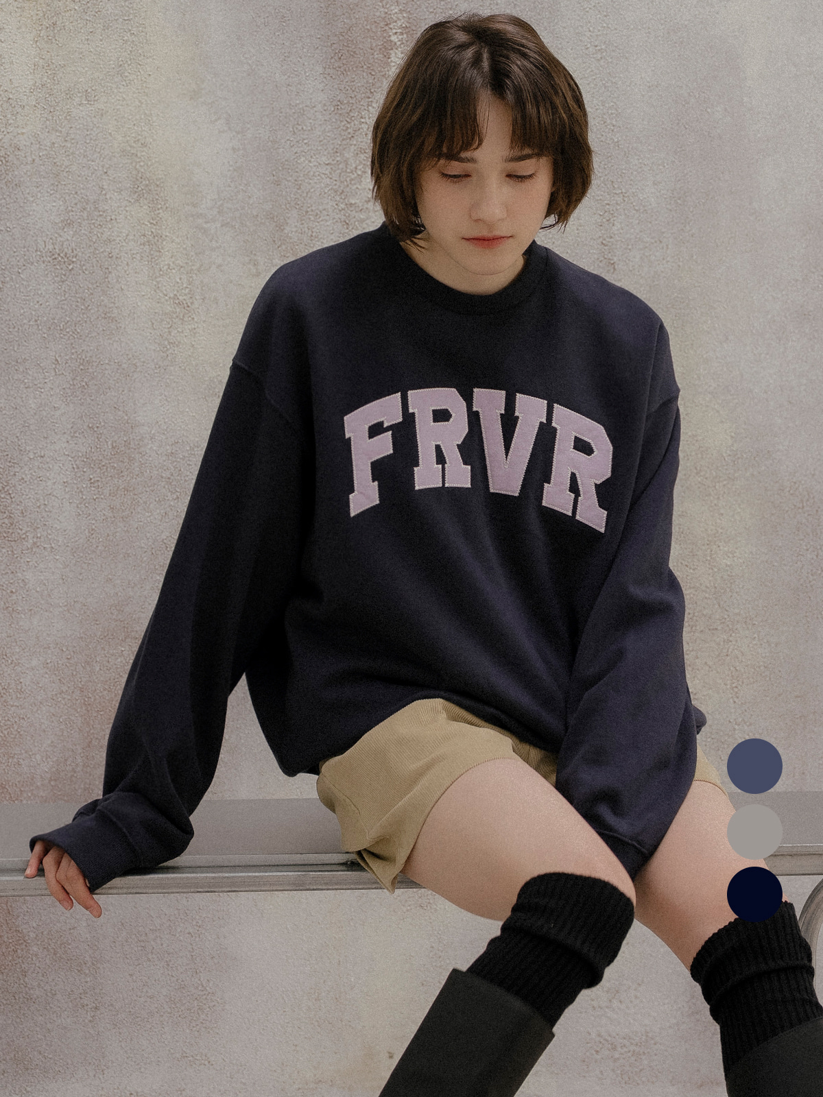 Friver logo sweatshirt [FRFA01LT10]_Navy
