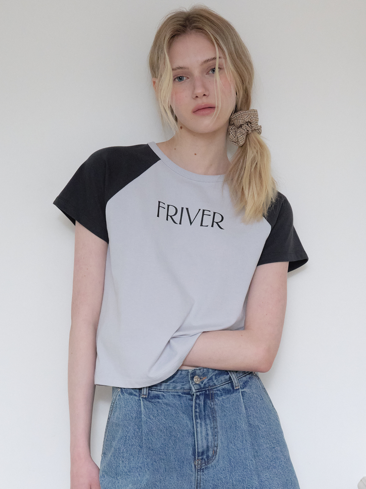 Raglan friver logo t-shirt [FRSP08TS25]_Sky blue