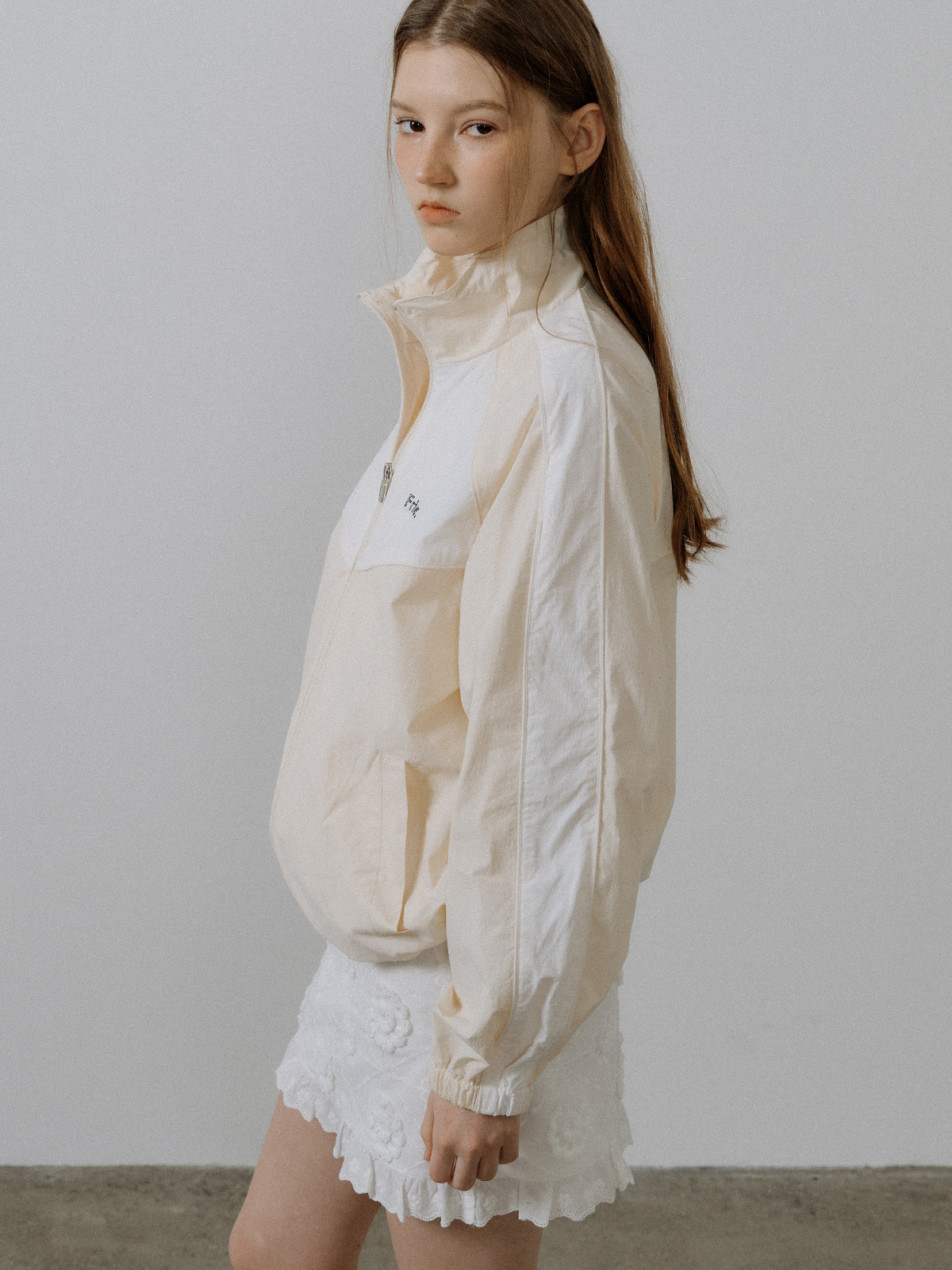 Color block nylon string jumper [FRSP05JP01]_Cream