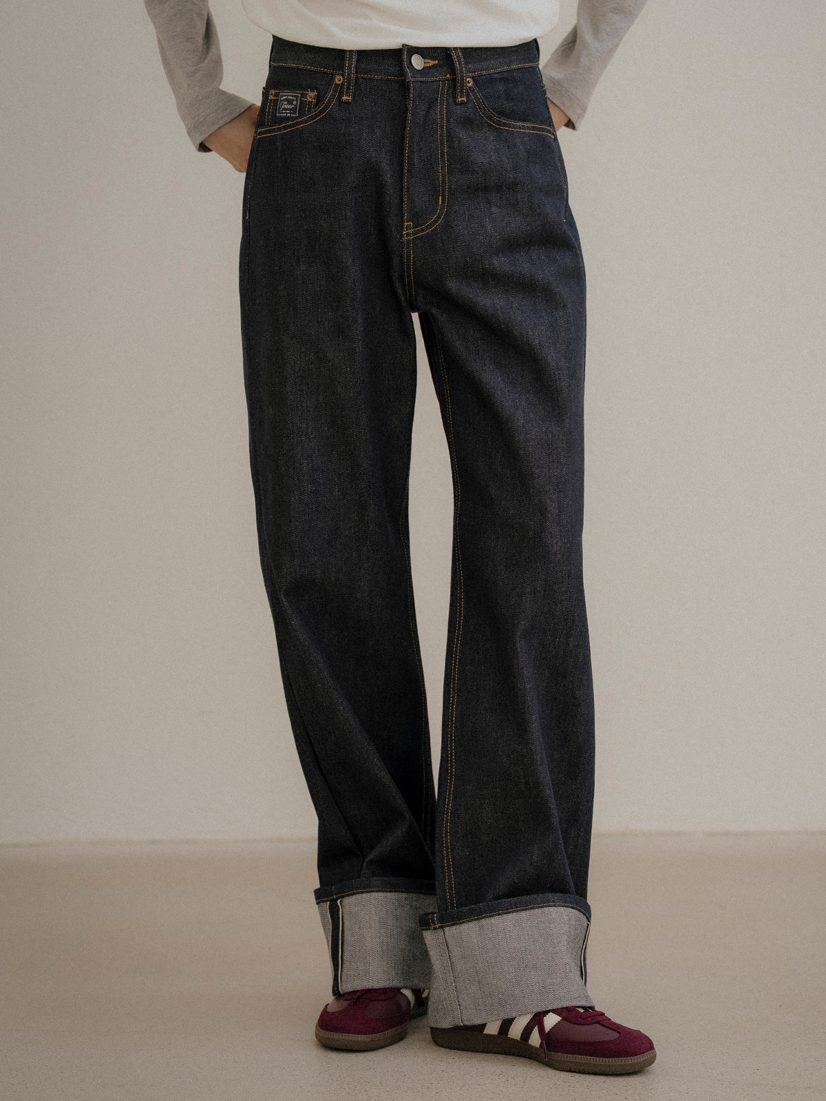 【購入特典】Selvedge roll-up denim pants [FRFA03DP01]_Indigo
