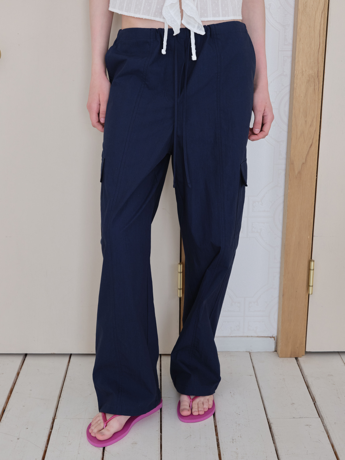 Parachute pocket string pants [FRSP08PT03]_Navy