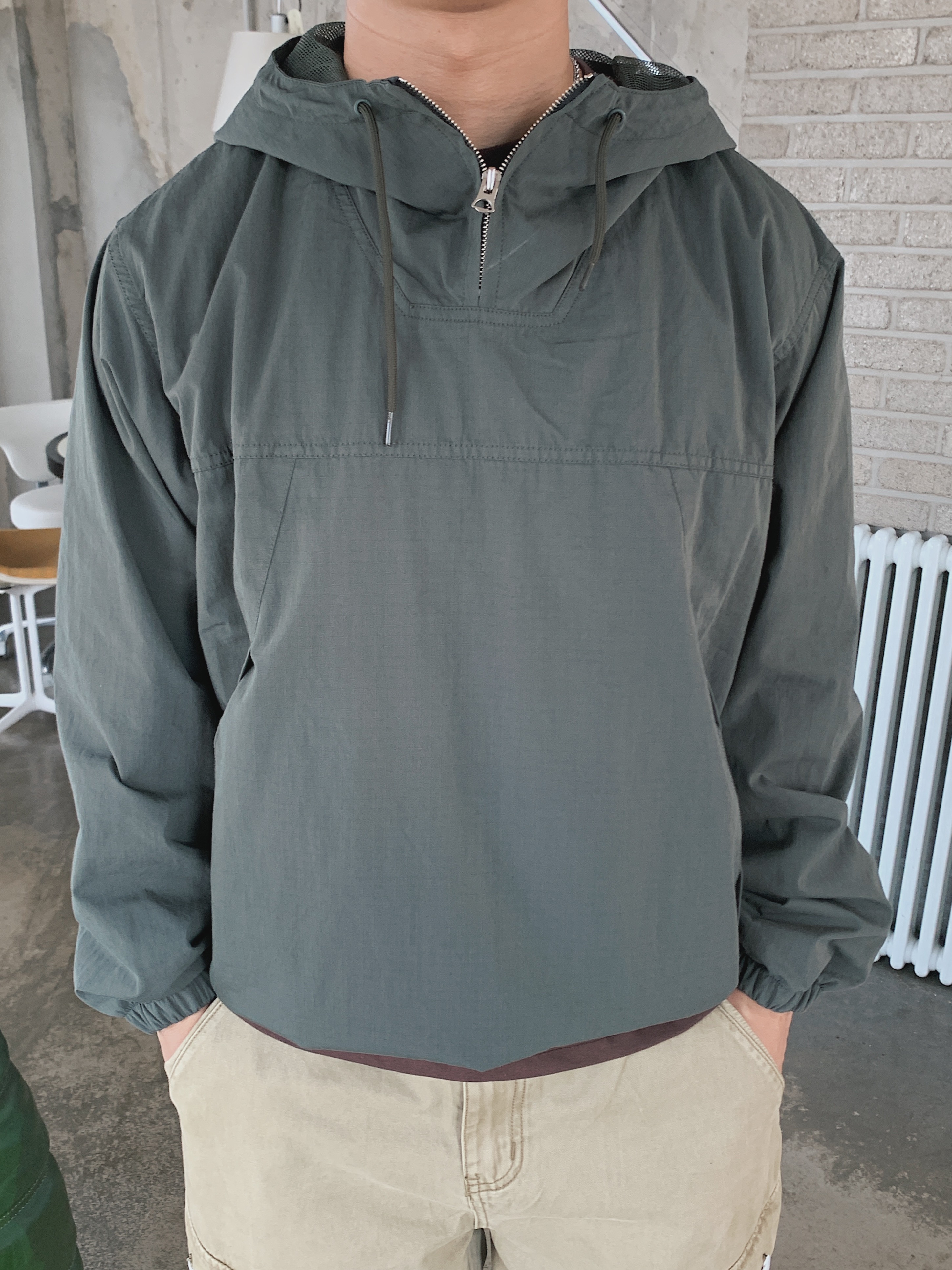 メッシュアノラックフードパーカー | ファッション通販サイト NUGU