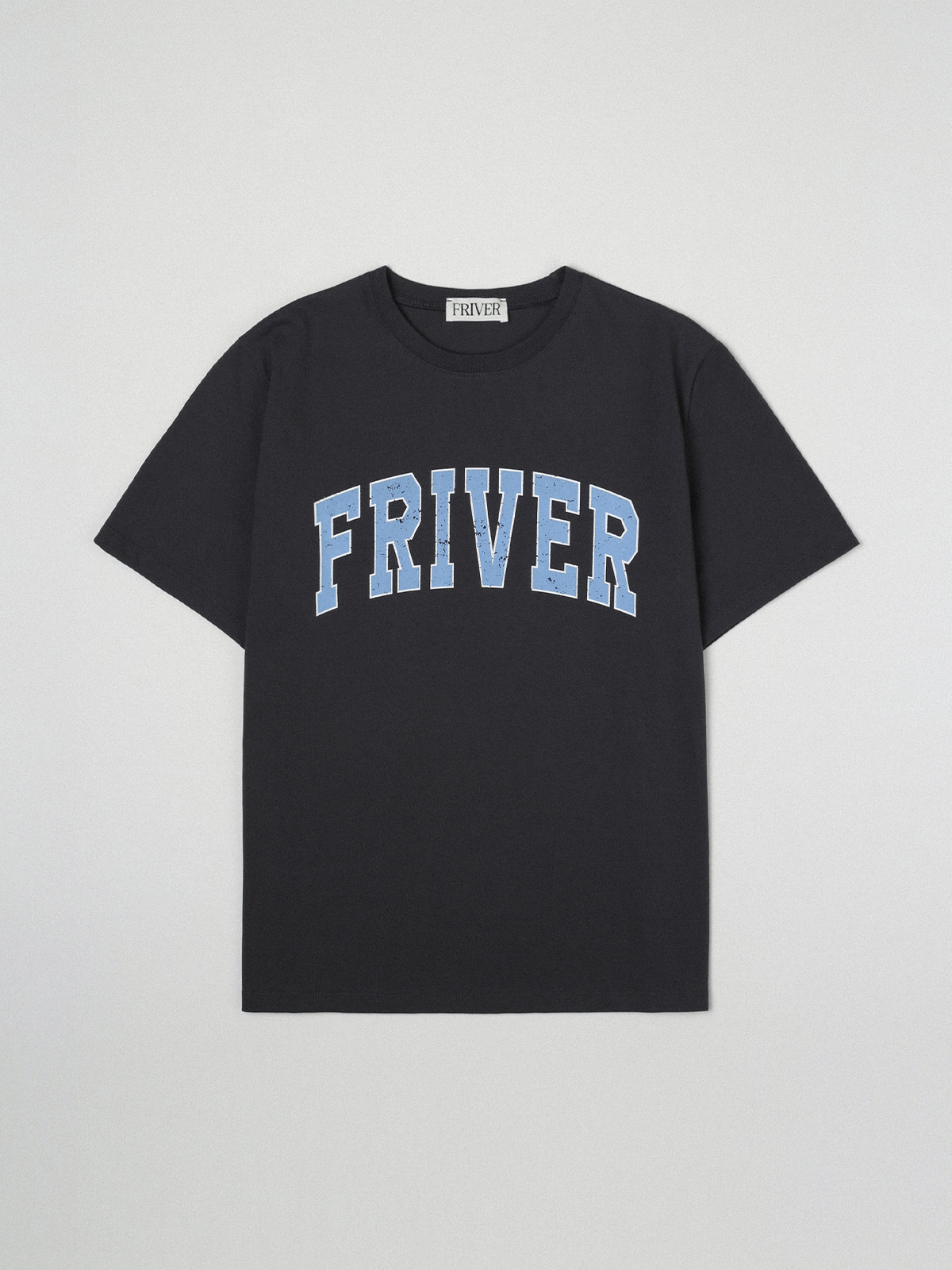 Overfit friver logo t-shirt [FRSP07TS15]_Charcoal