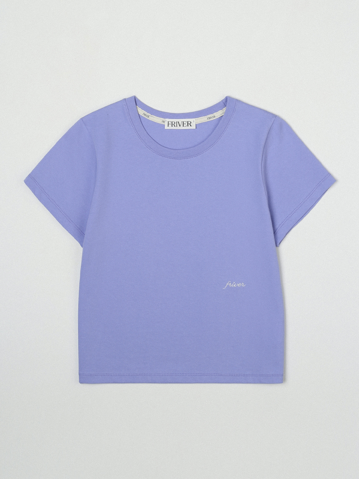 Basic logo round t-shirt [FRSP07TS06]_Light purple