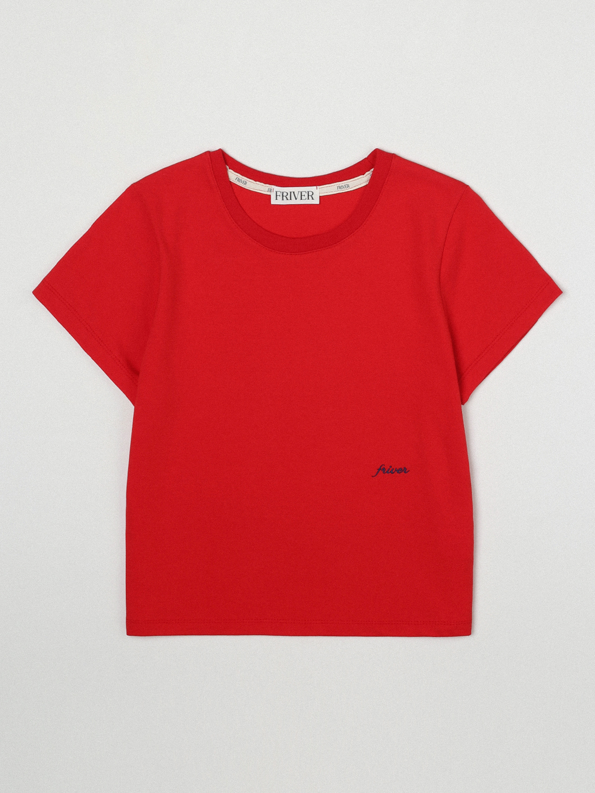Basic logo round t-shirt [FRSP07TS03]_Red