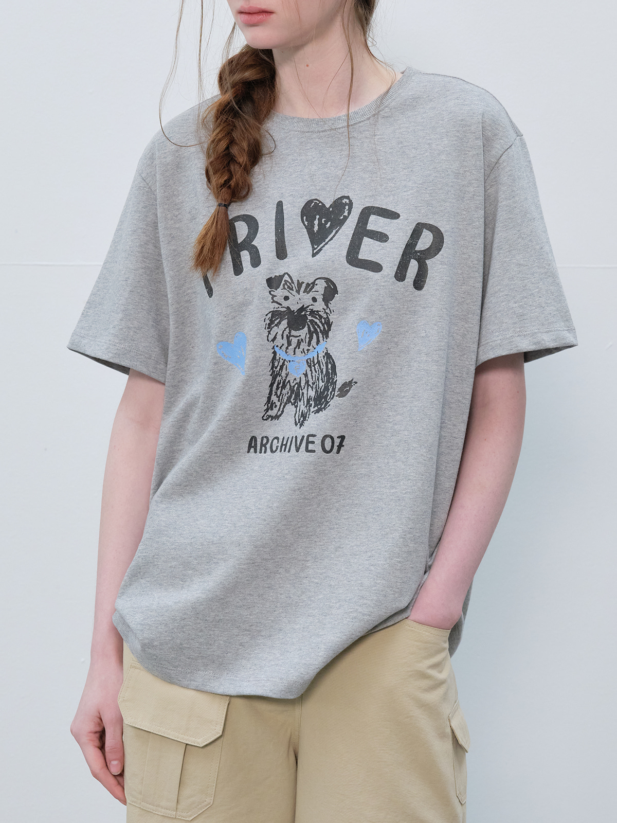Achive puppy logo t-shirt [FRSP06TS06]_Gray