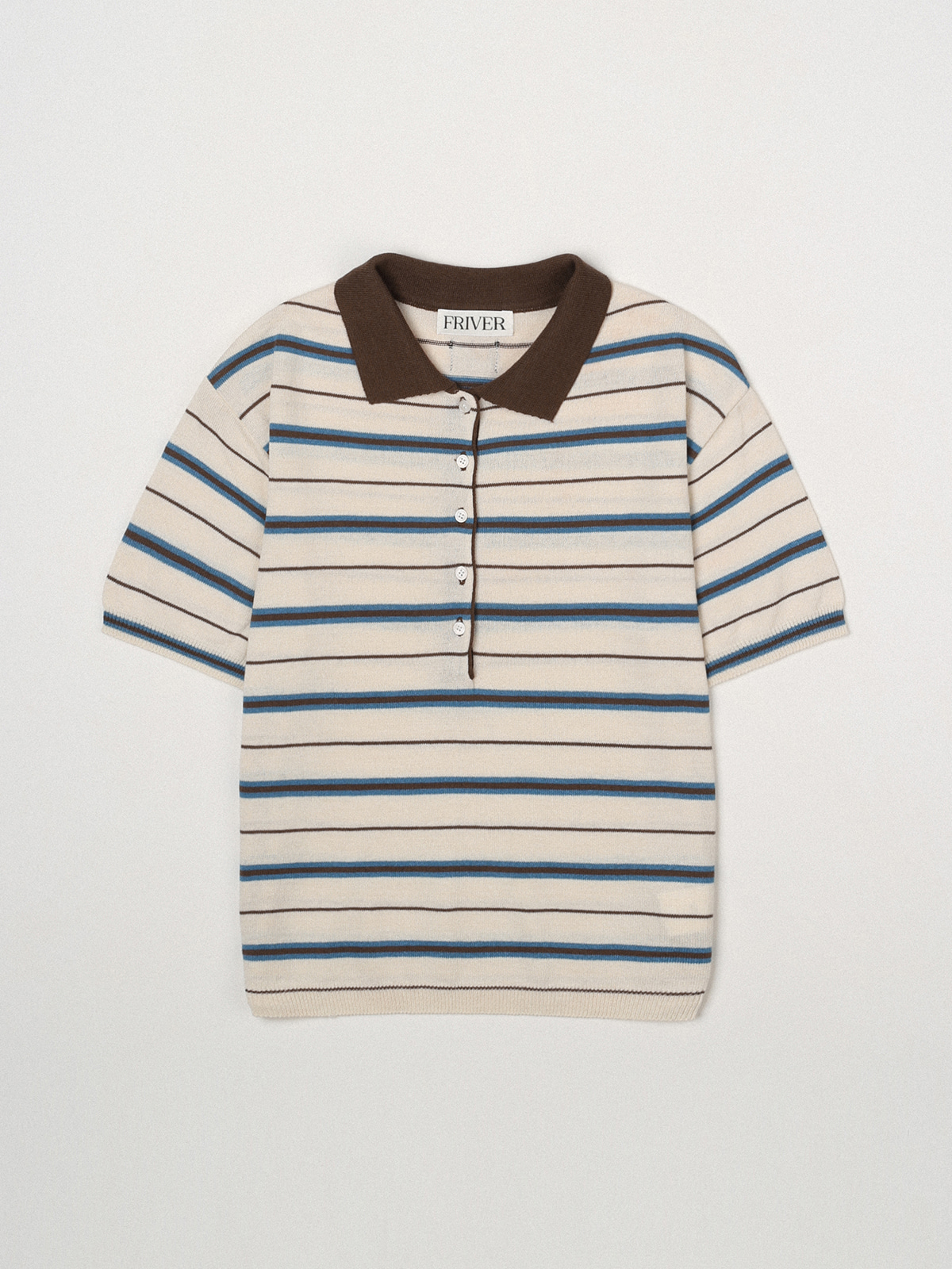 Essential stripe collar knit [FRSP07TN01]_Ivory